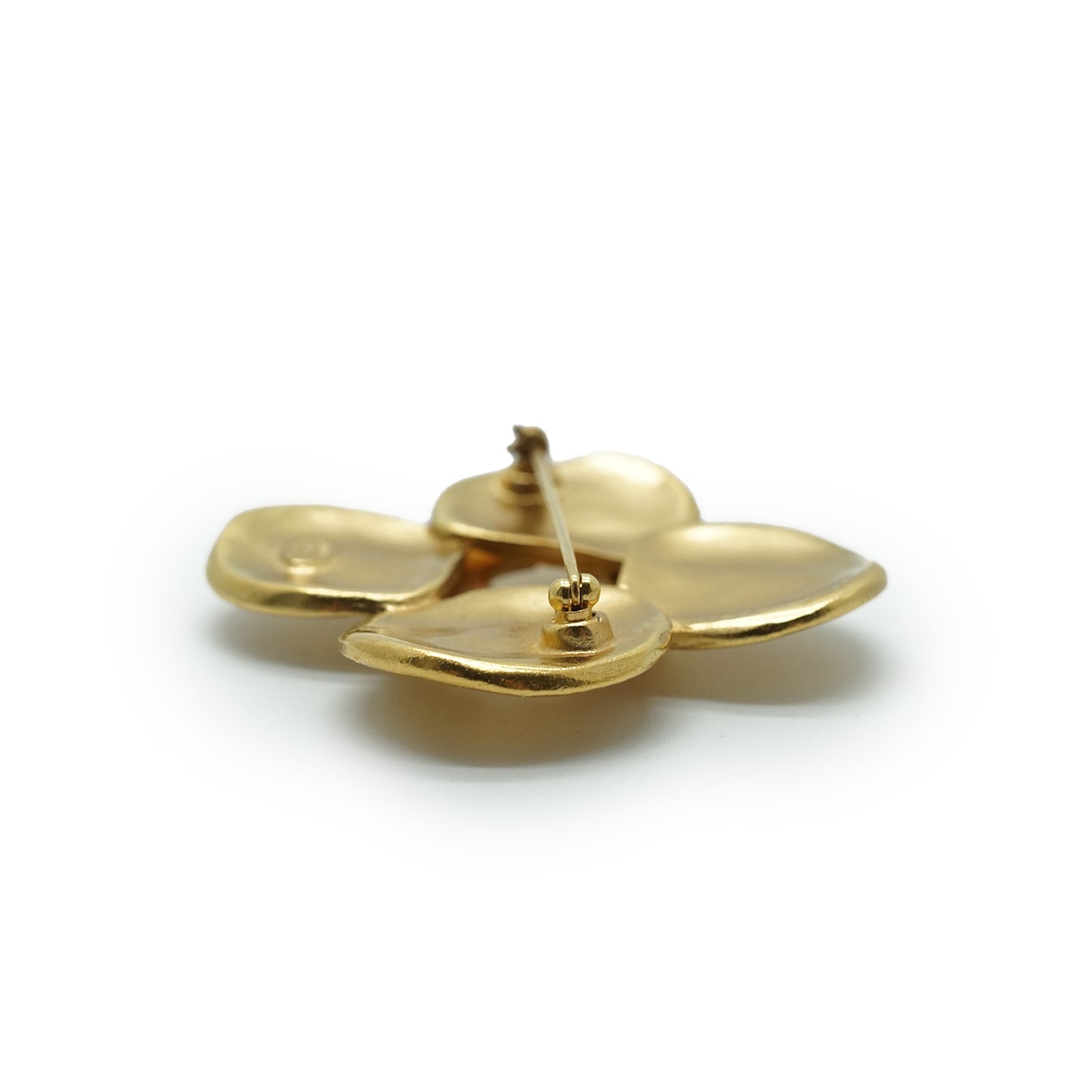 Coco Mark Four Leaf Clover Brooch GP