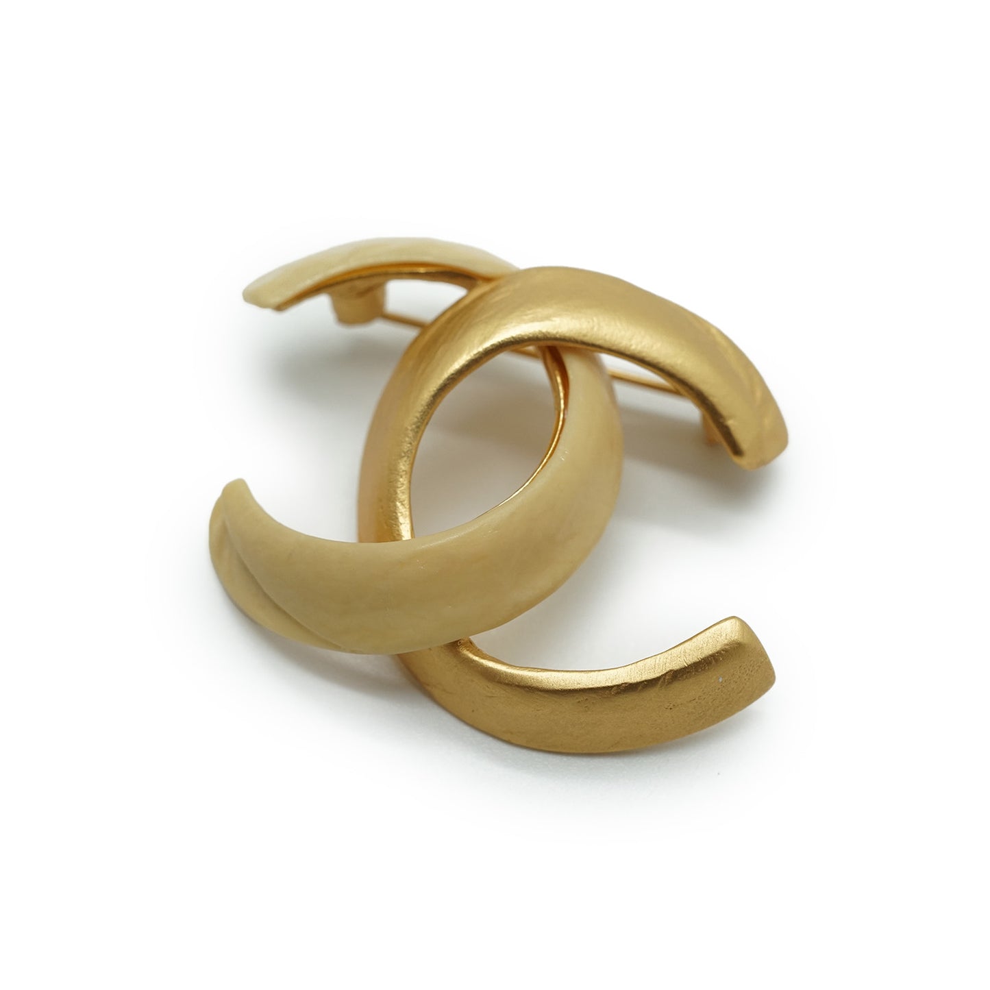 CC Gold Ivory Brooch GP