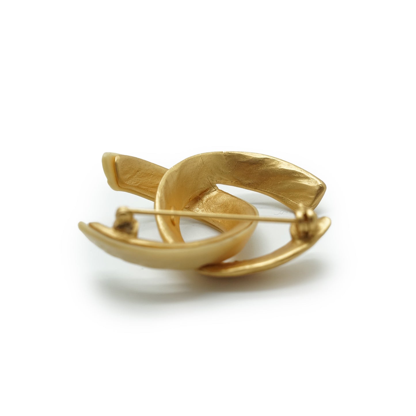 CC Gold Ivory Brooch GP