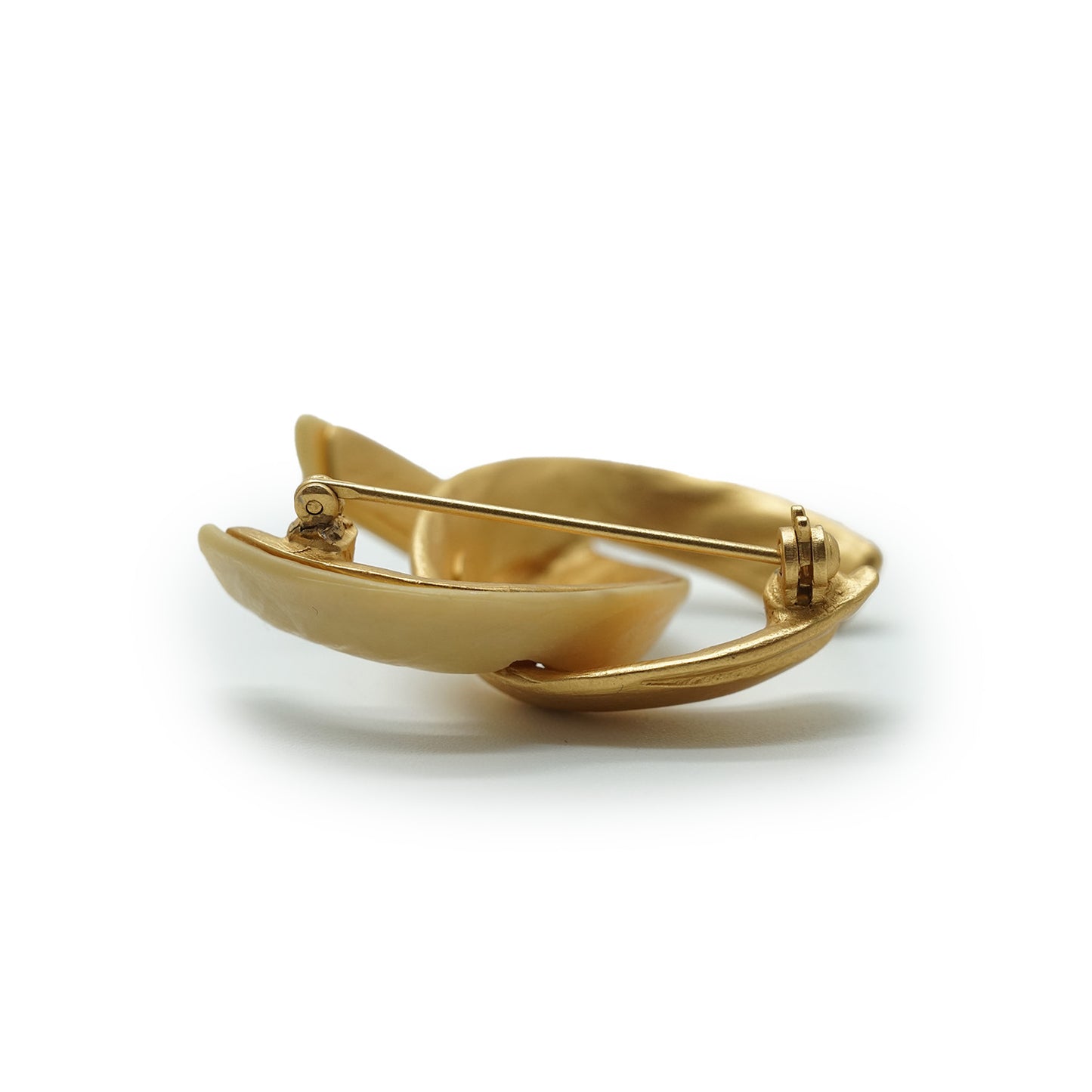 CC Gold Ivory Brooch GP