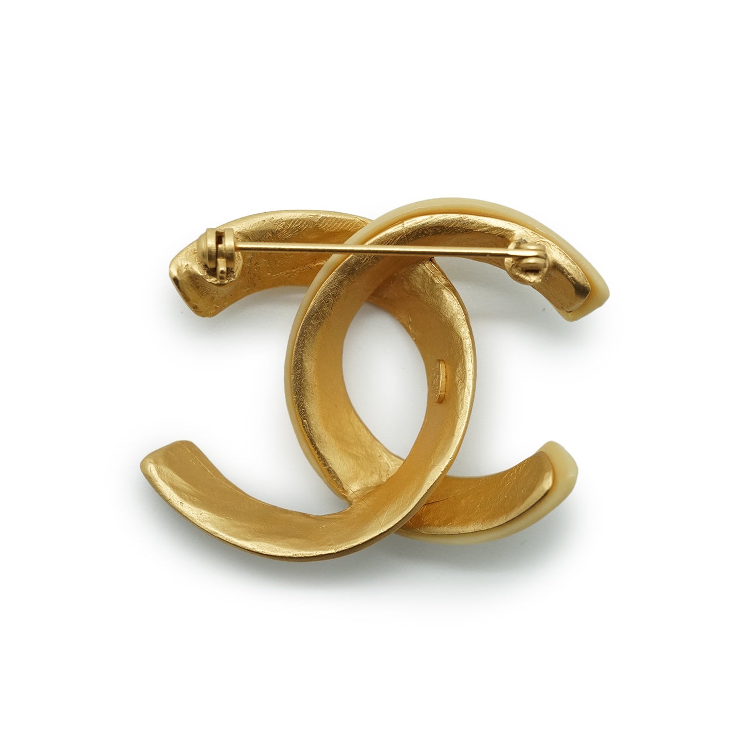 CC Gold Ivory Brooch GP