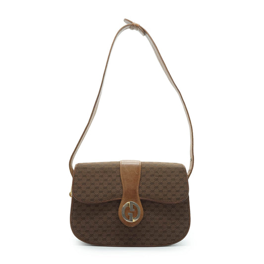 Vintage Microguccissima Jacquard Shoulder Bag