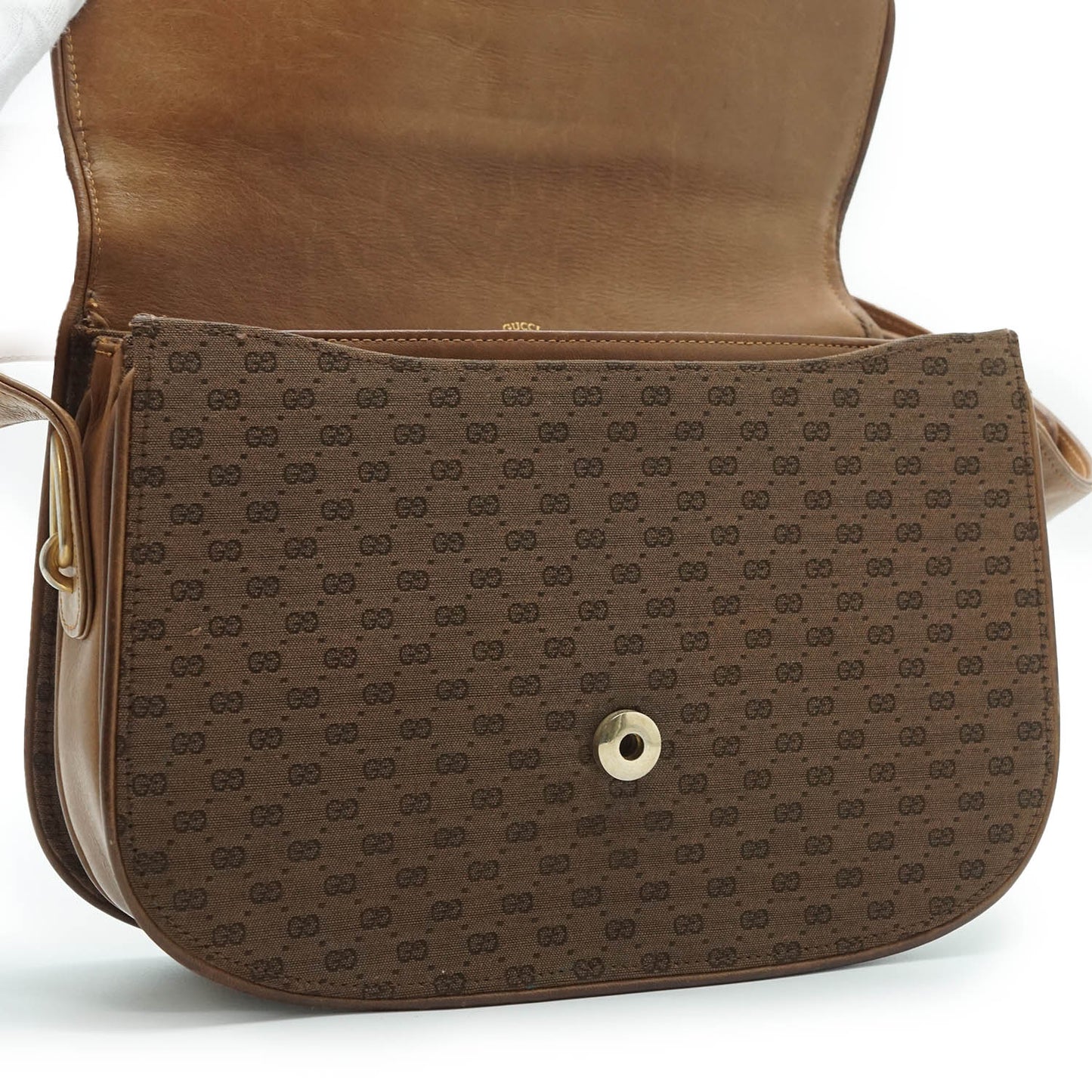 Vintage Microguccissima Jacquard Shoulder Bag