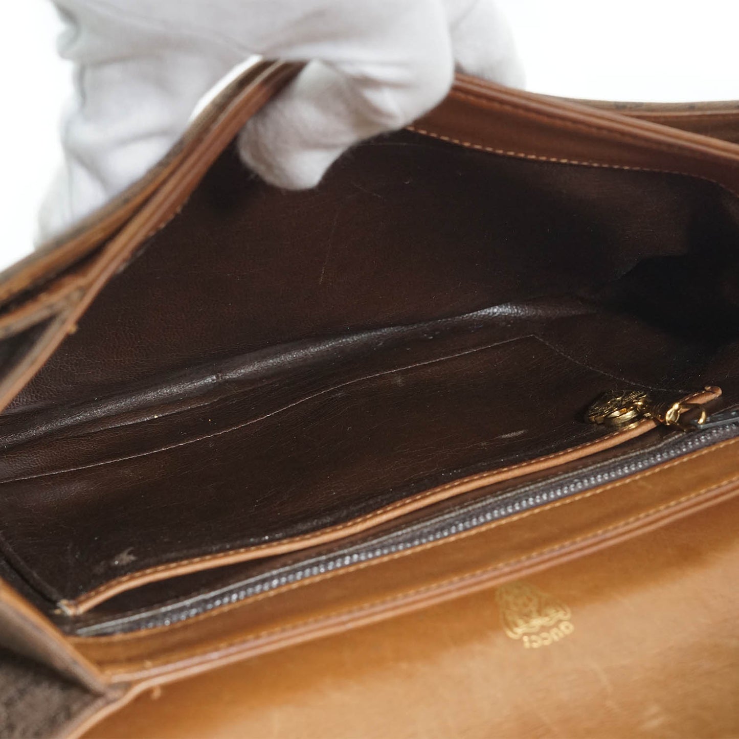 Vintage Microguccissima Jacquard Shoulder Bag