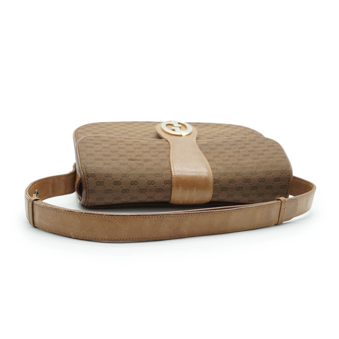 Vintage Microguccissima Jacquard Shoulder Bag