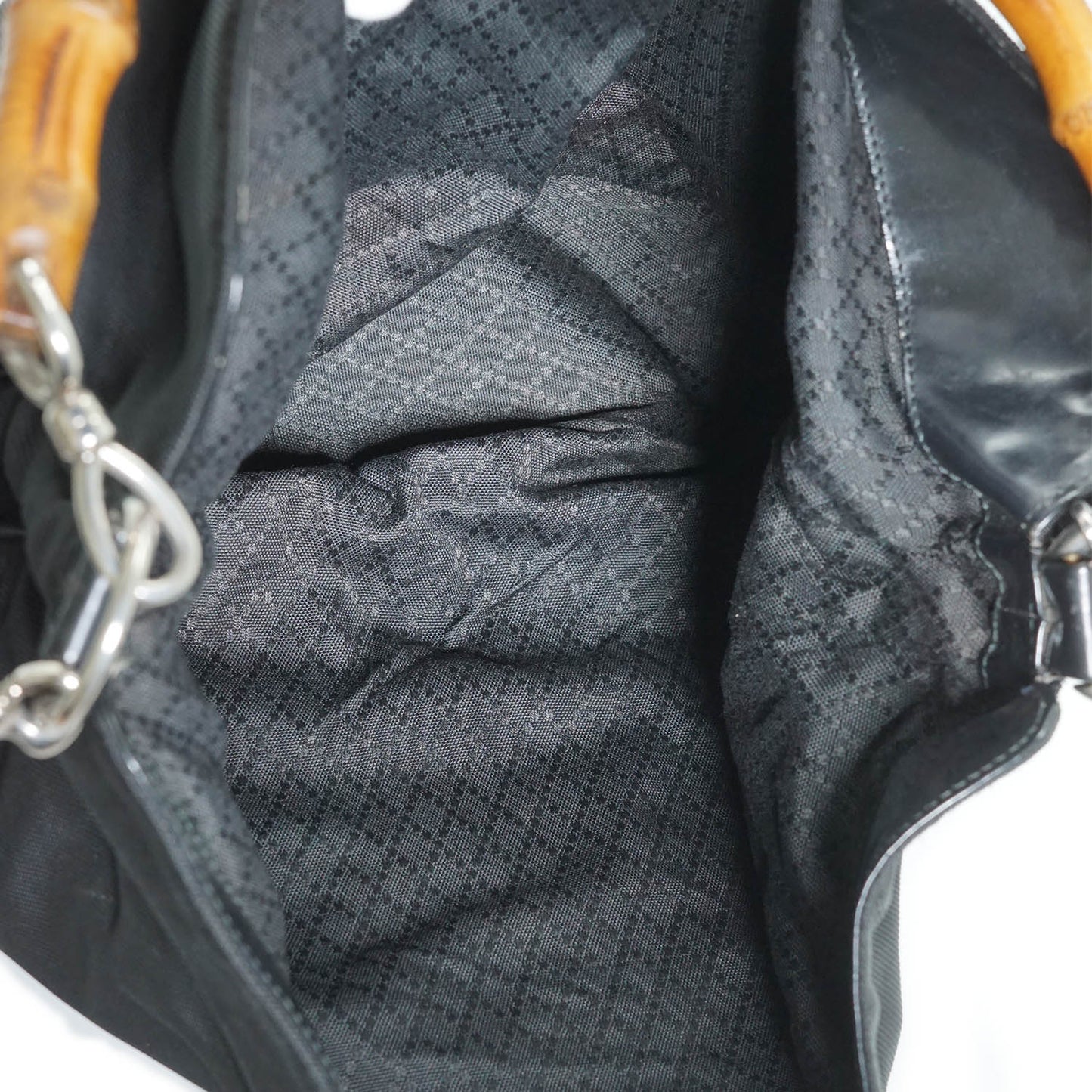 Bamboo Nylon 2way Shoulder Tote