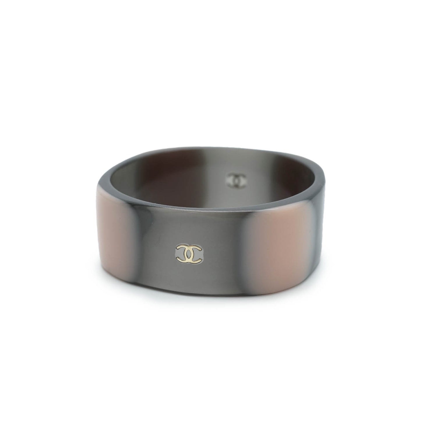 CC Logo Bicolor Bangle Bracelet