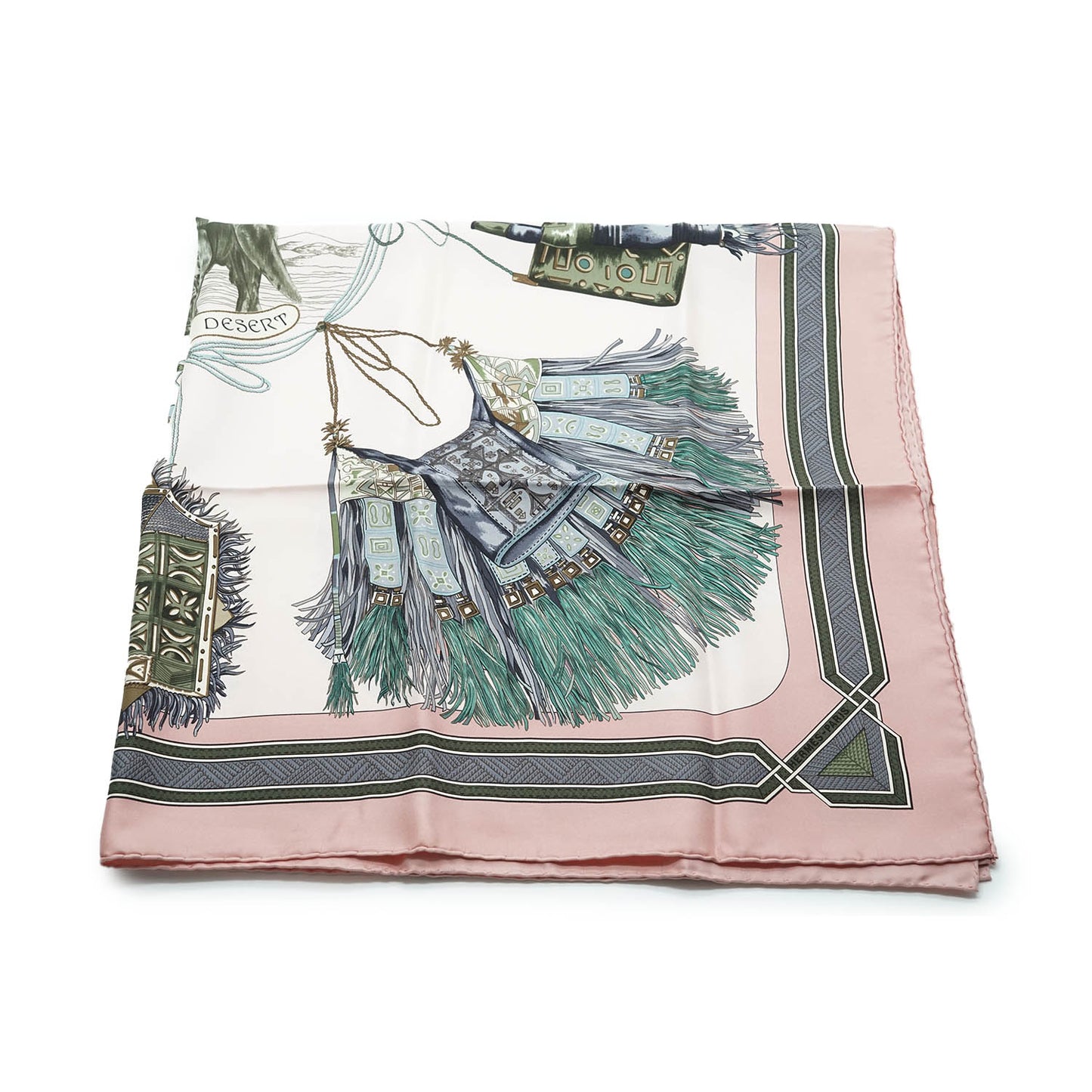 Cuirs du Desert by Françoise de la Perriere Silk Carre 90