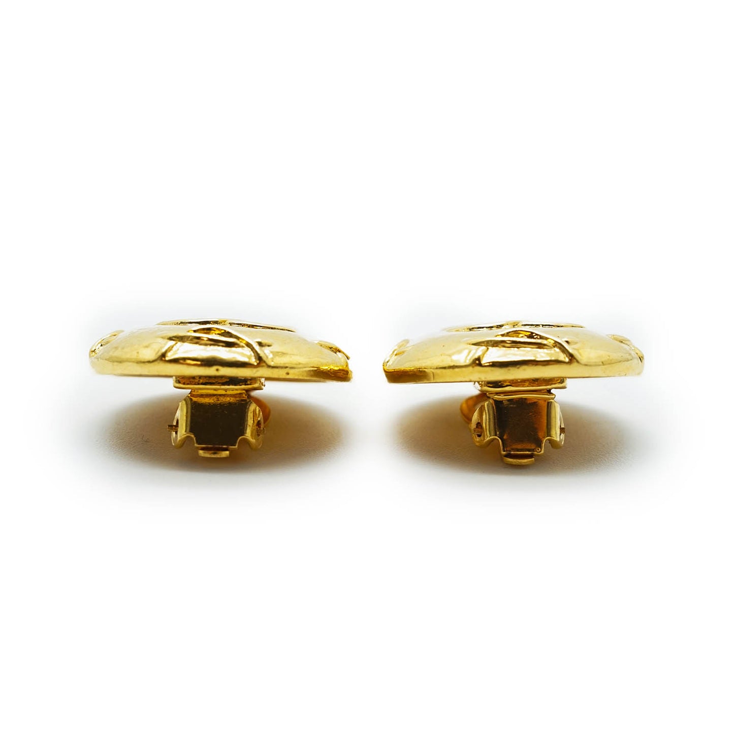 Coco Mark Button Clip Earrings GP