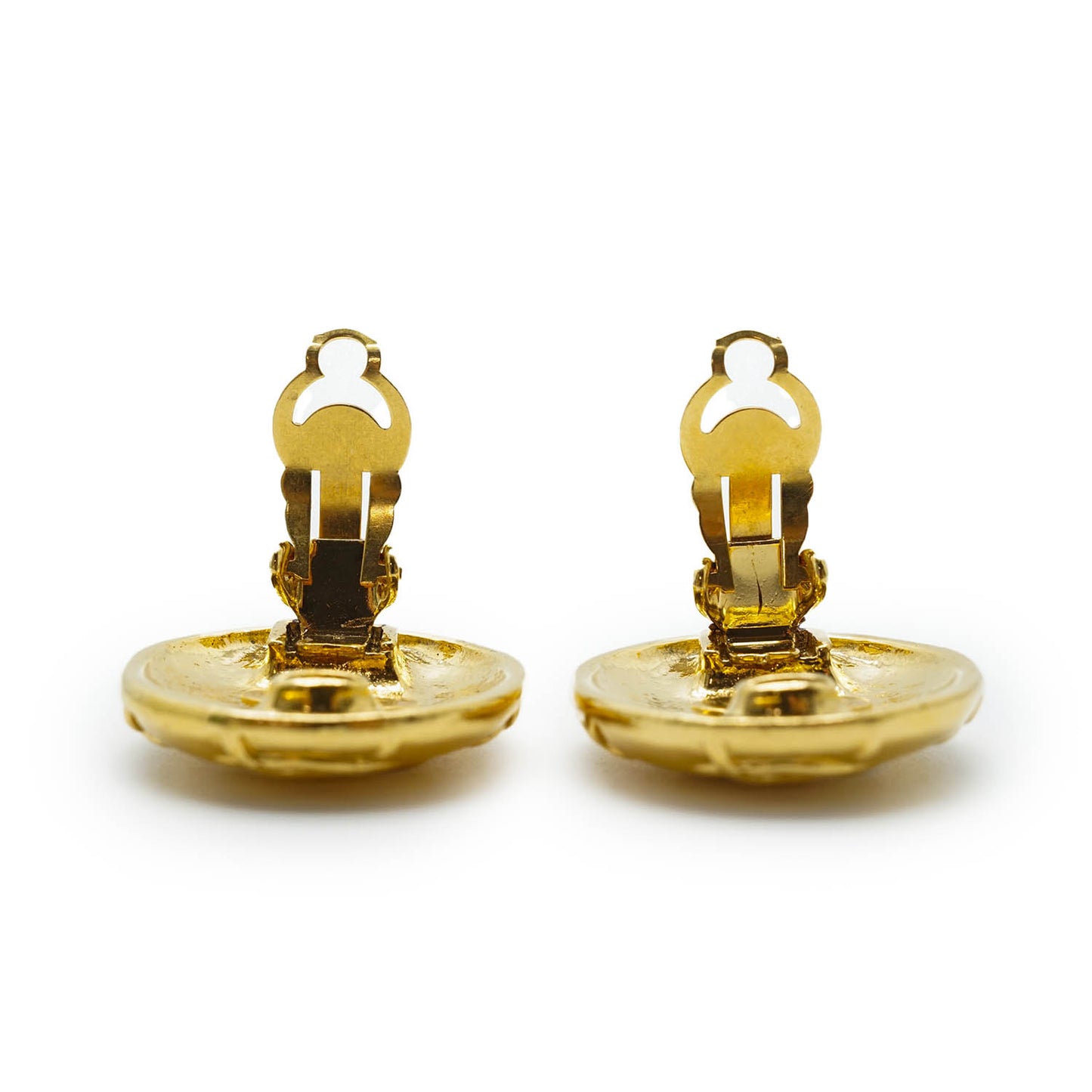 Coco Mark Button Clip Earrings GP