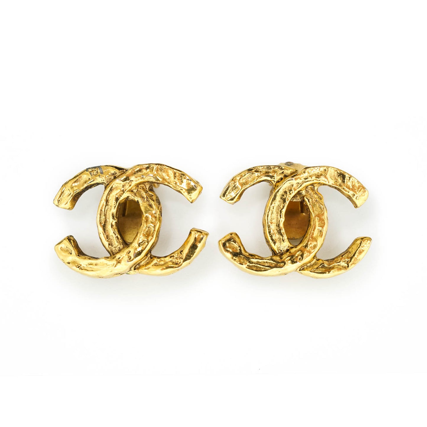 CC Logo Clip Earrings