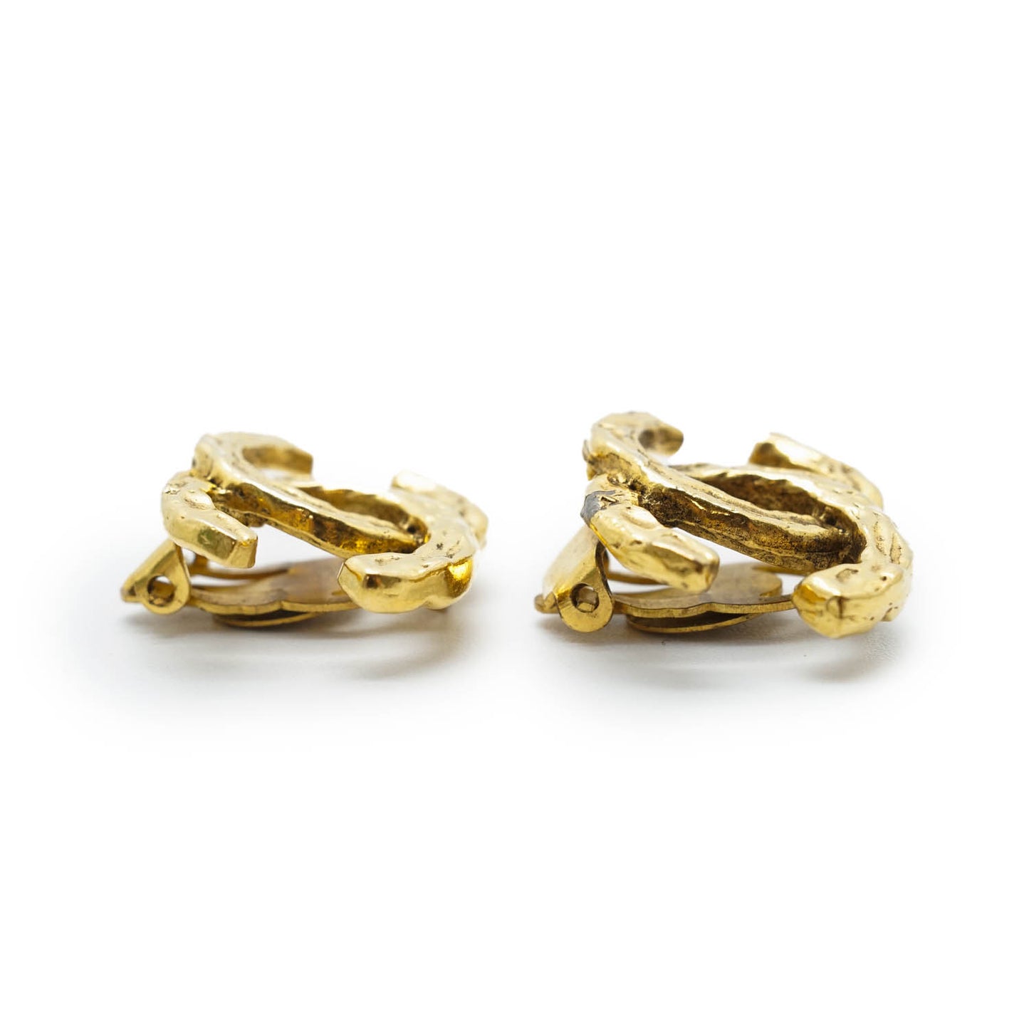 CC Logo Clip Earrings