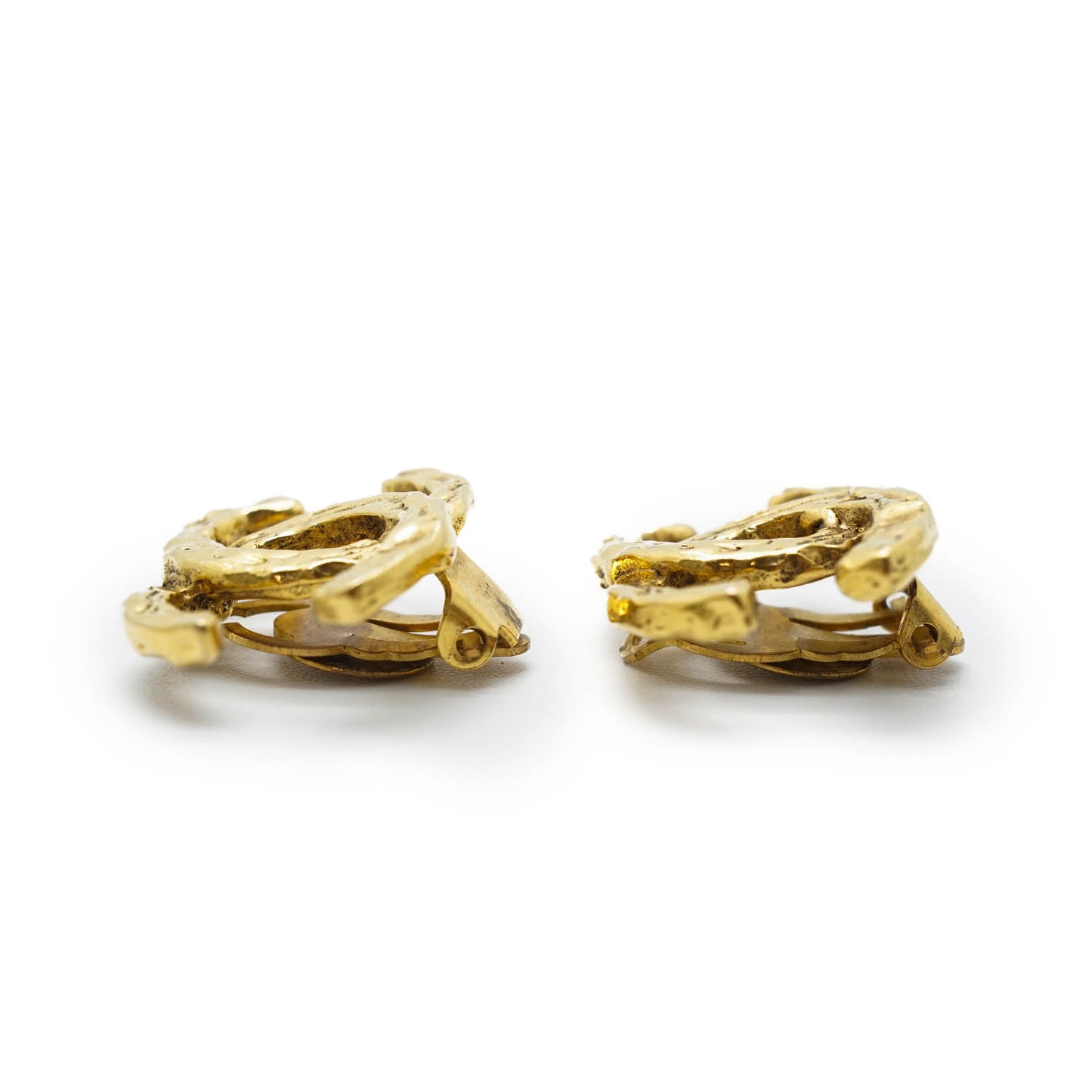 CC Logo Clip Earrings