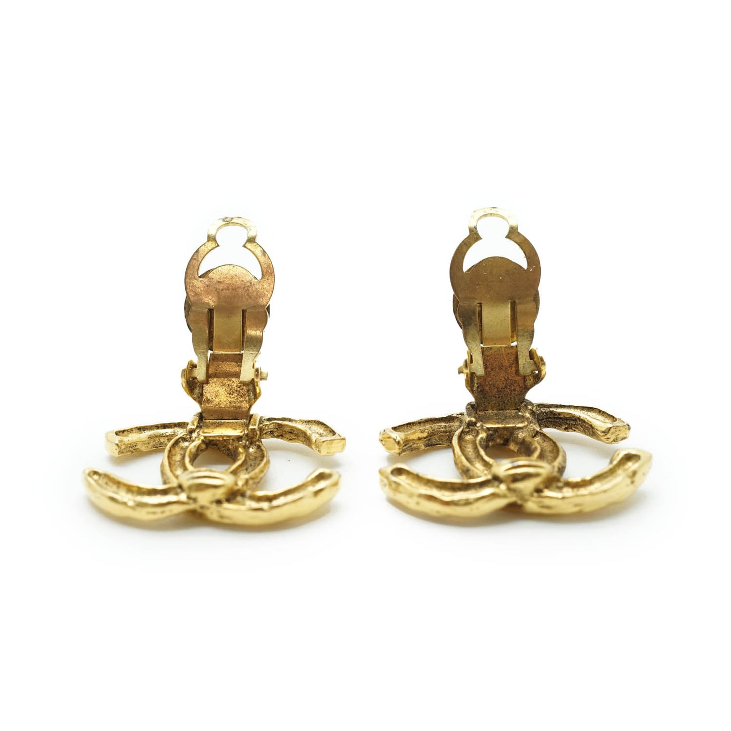 CC Logo Clip Earrings