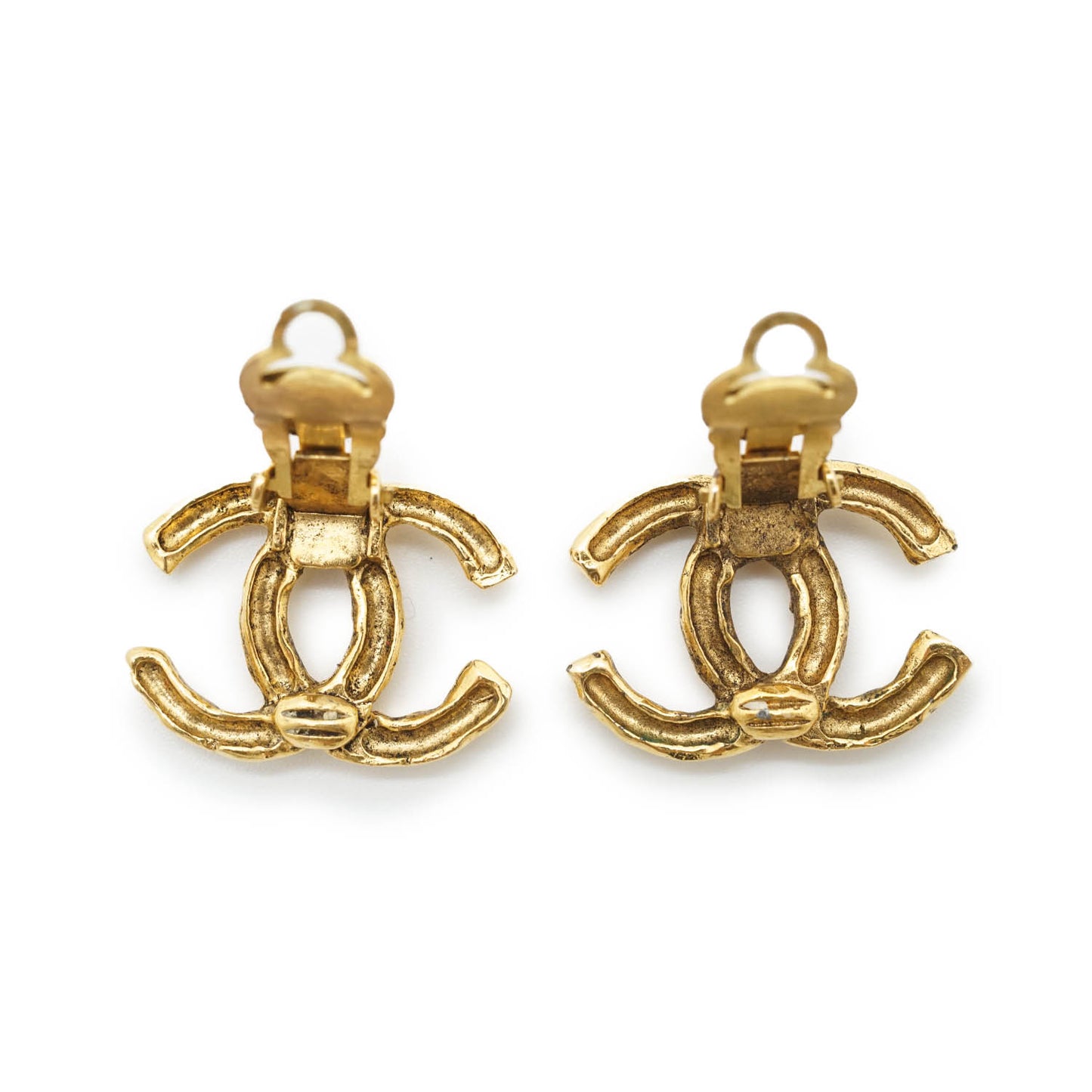CC Logo Clip Earrings