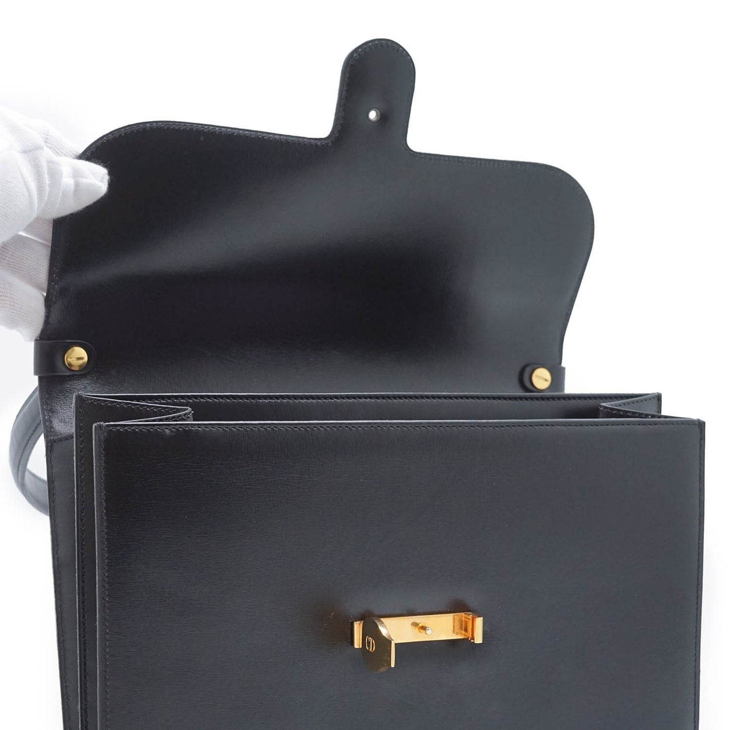 Vintage CD Logo Plate Top Handle Bag