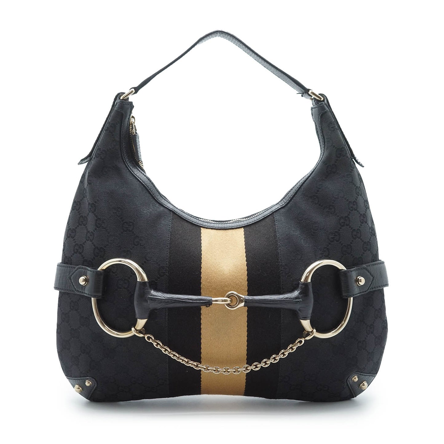 GG Canvas Horsebit Hobo Bag