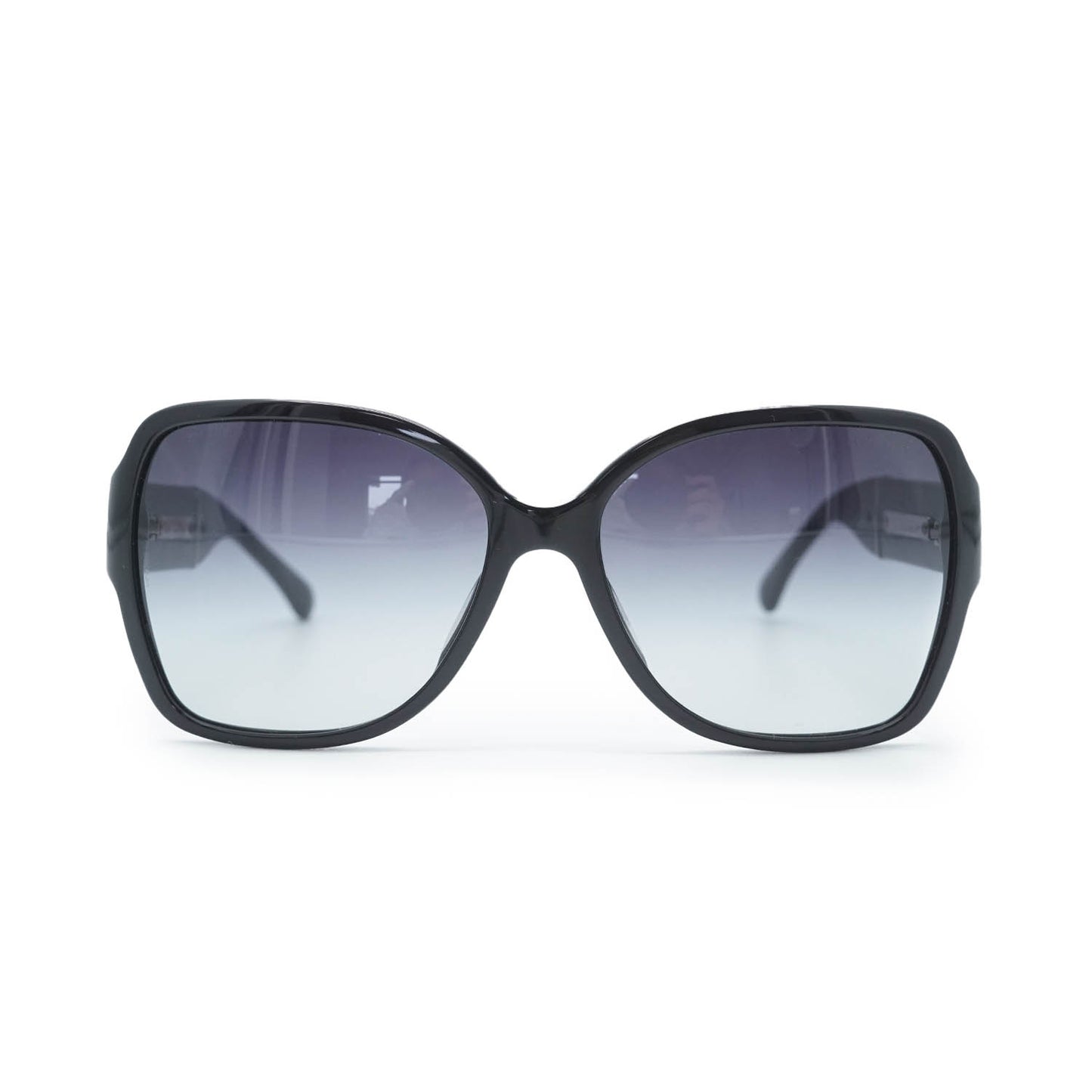 CC Logo Black Frame Sunglasses