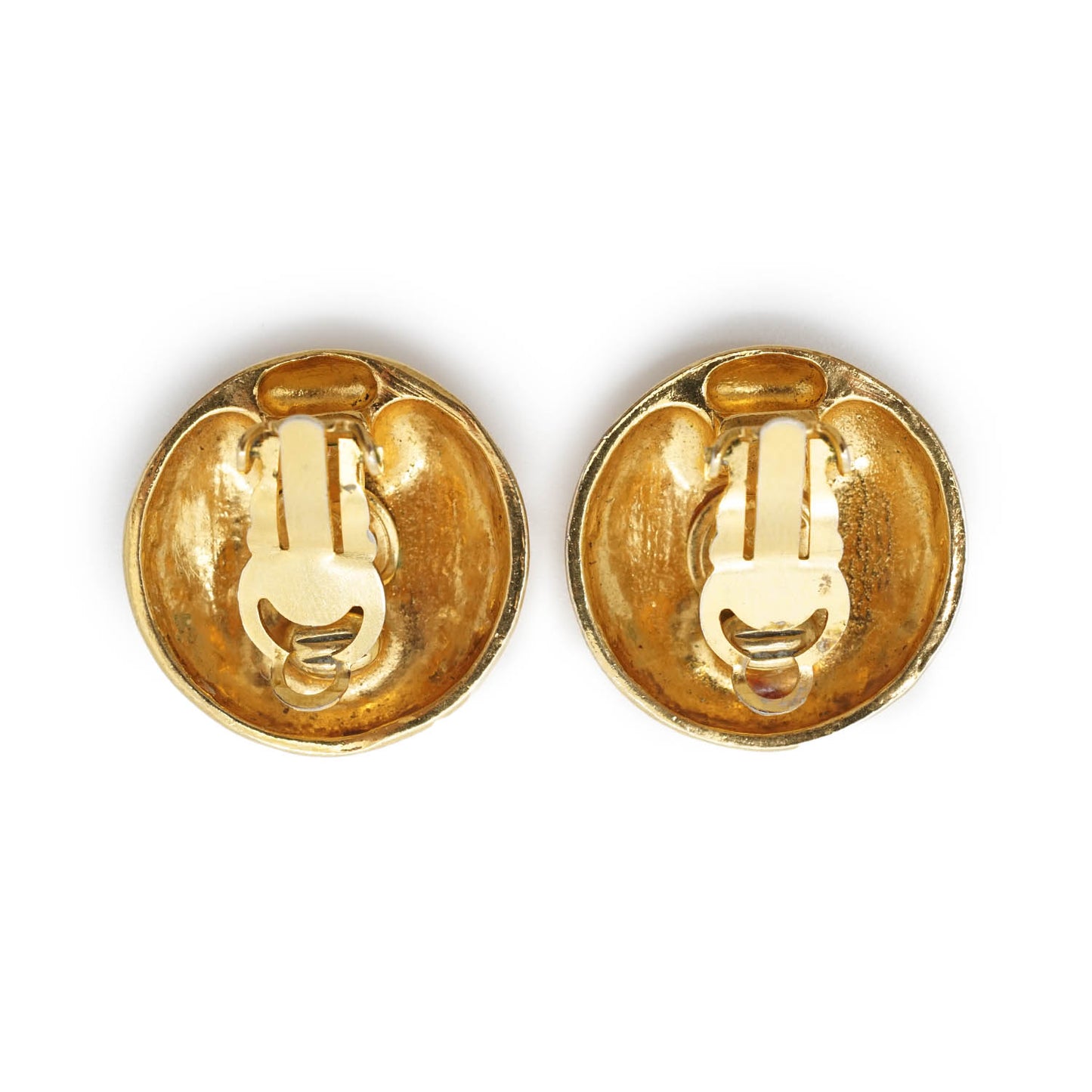 Mademoiselle Chanel Round Clip Earrings GP
