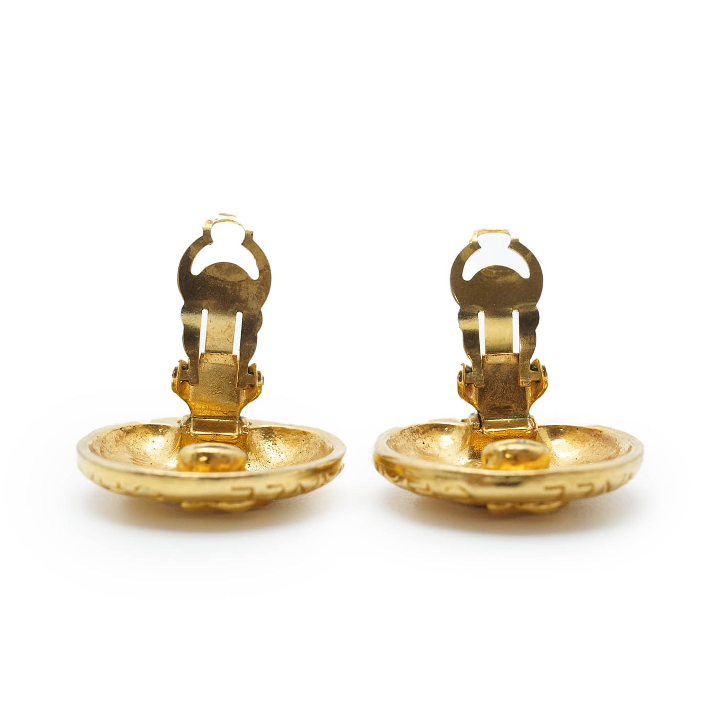 Mademoiselle Chanel Round Clip Earrings GP