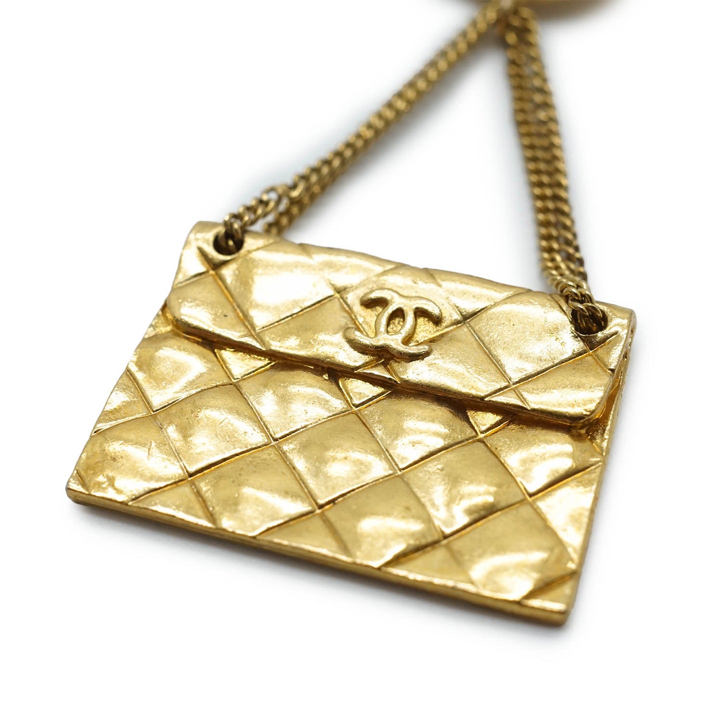 31 Rue Cambon Paris Matelasse Classic Bag Pendant Brooch