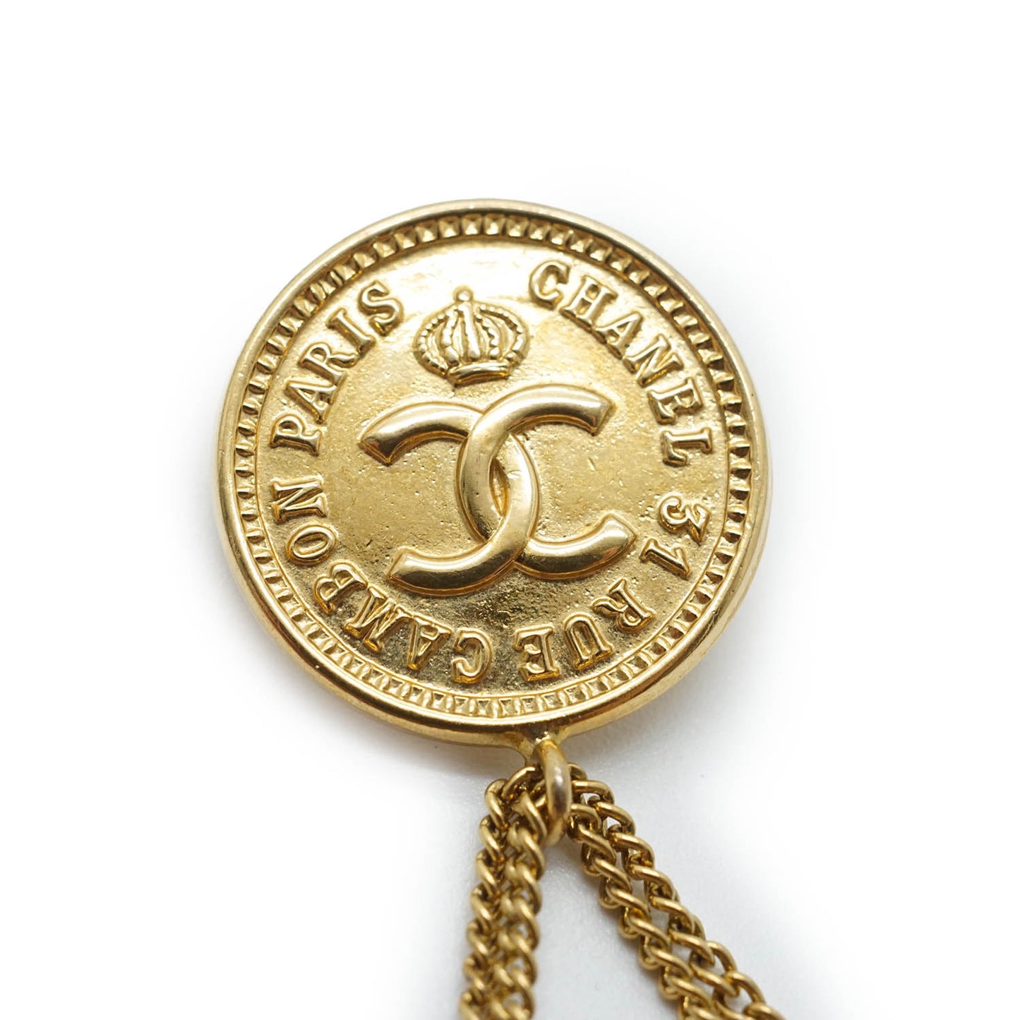 31 Rue Cambon Paris Matelasse Classic Bag Pendant Brooch