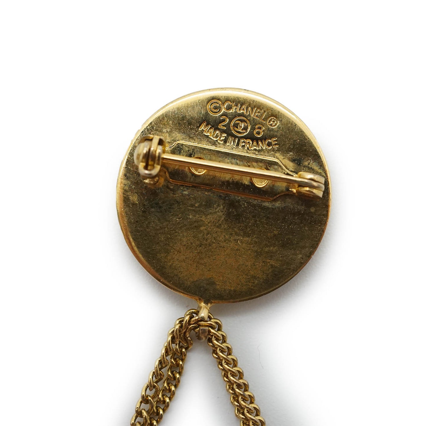 31 Rue Cambon Paris Matelasse Classic Bag Pendant Brooch