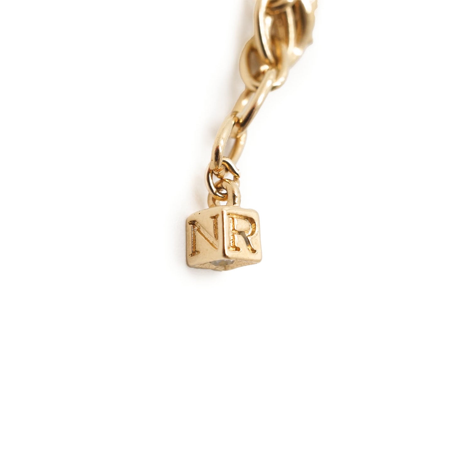 NR Logo Pendant Necklace