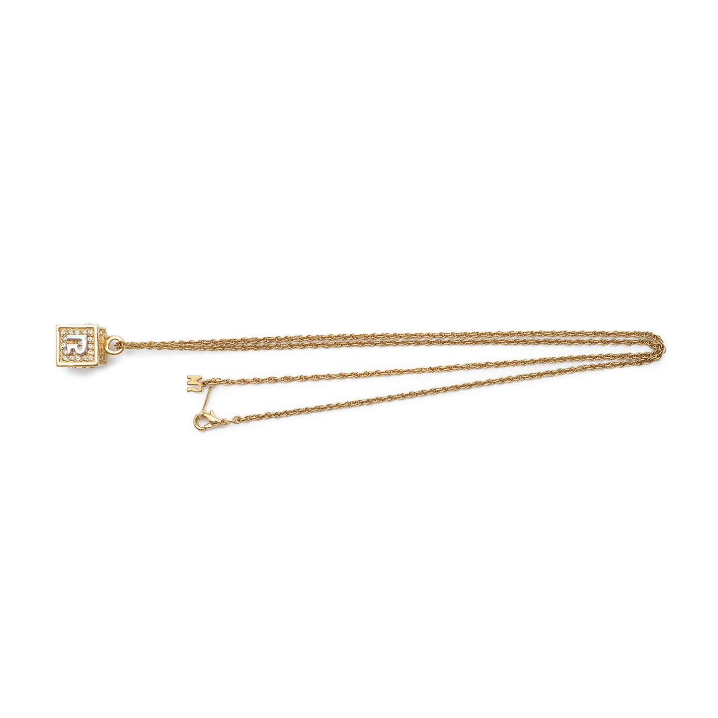 NR Dice Rhinestone Necklace
