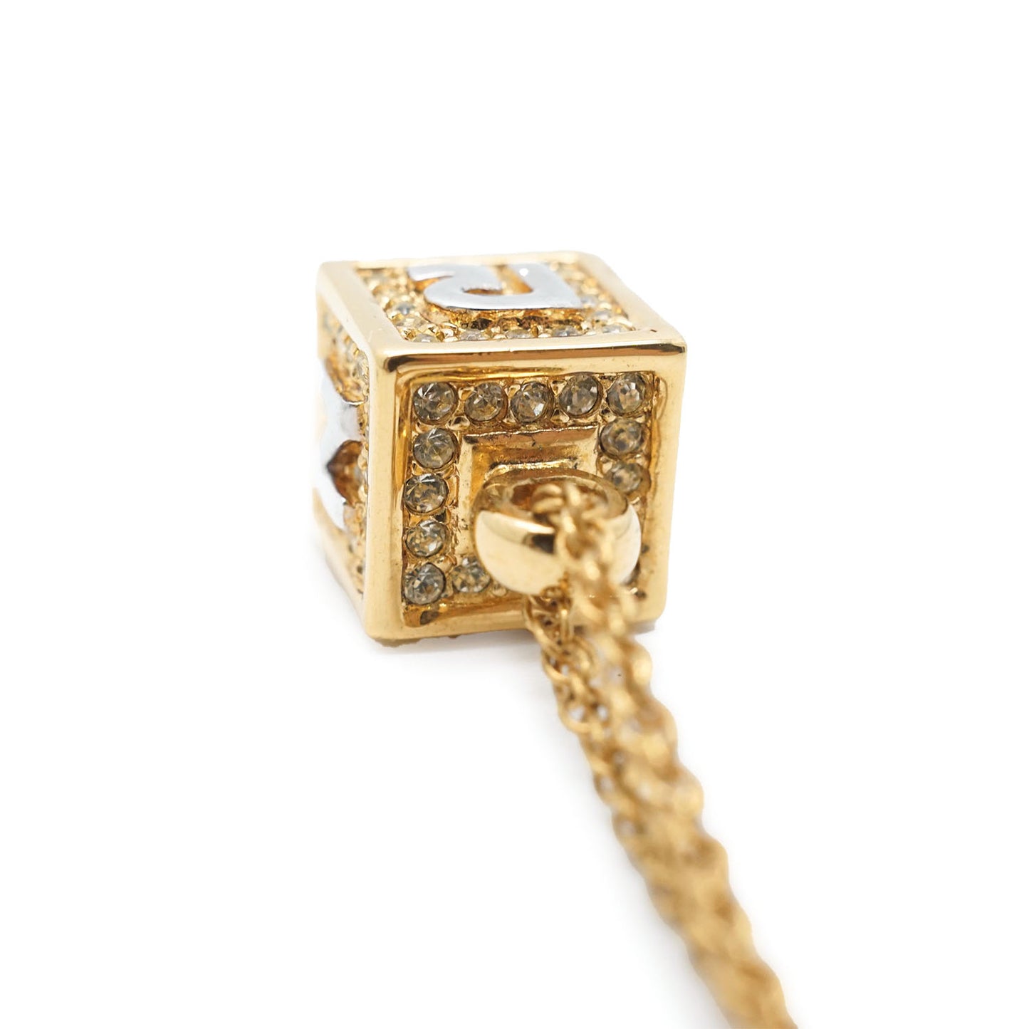 NR Dice Rhinestone Necklace