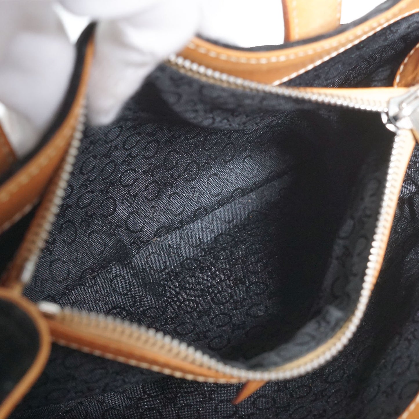 C Macadam Suede Mini Tote
