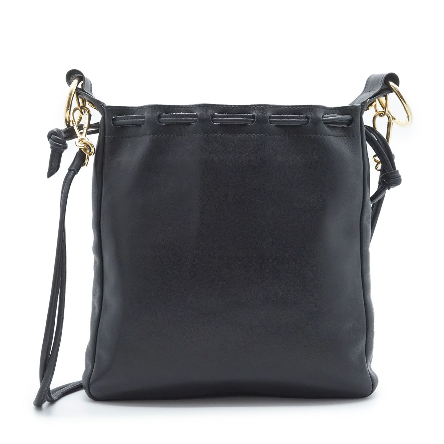 Vintage Drawstring Leather Shoulder Bag