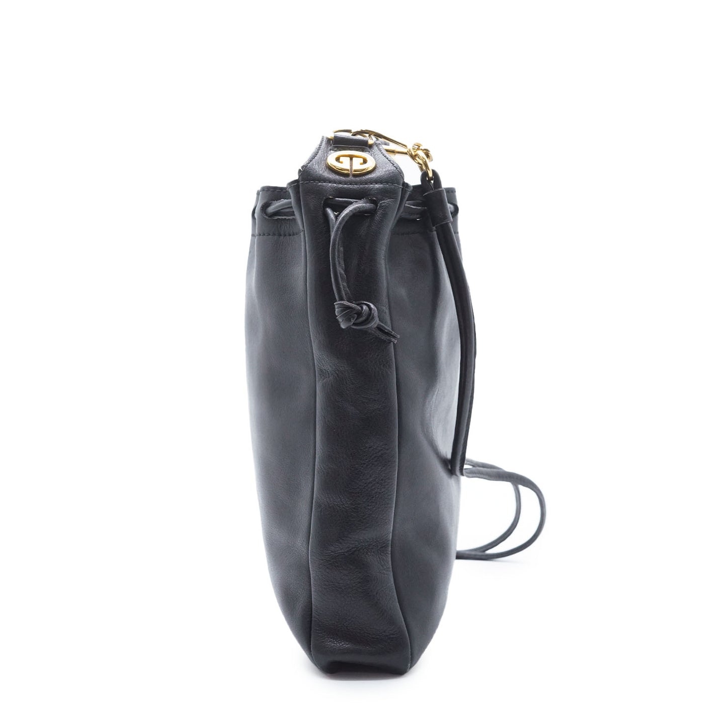 Vintage Drawstring Leather Shoulder Bag
