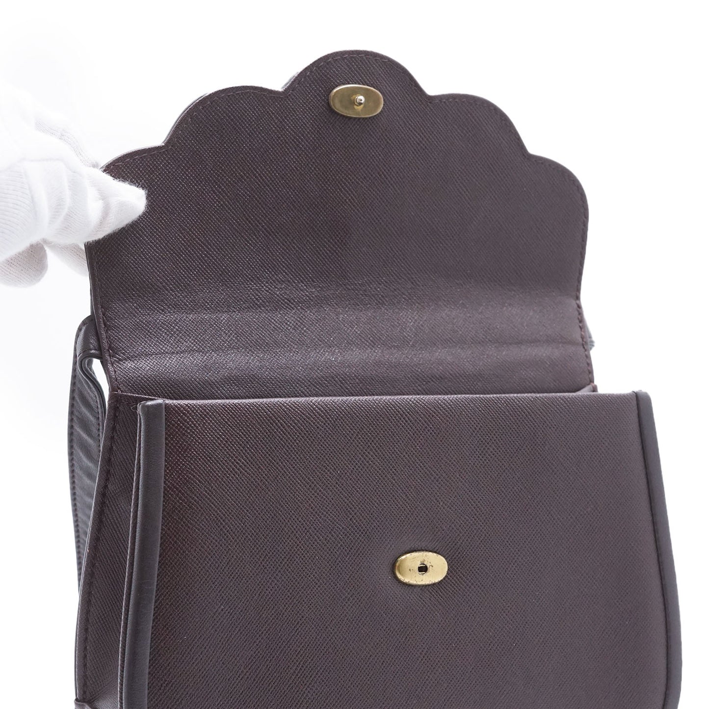 Vintage YSL Scallop Crossbody Bag