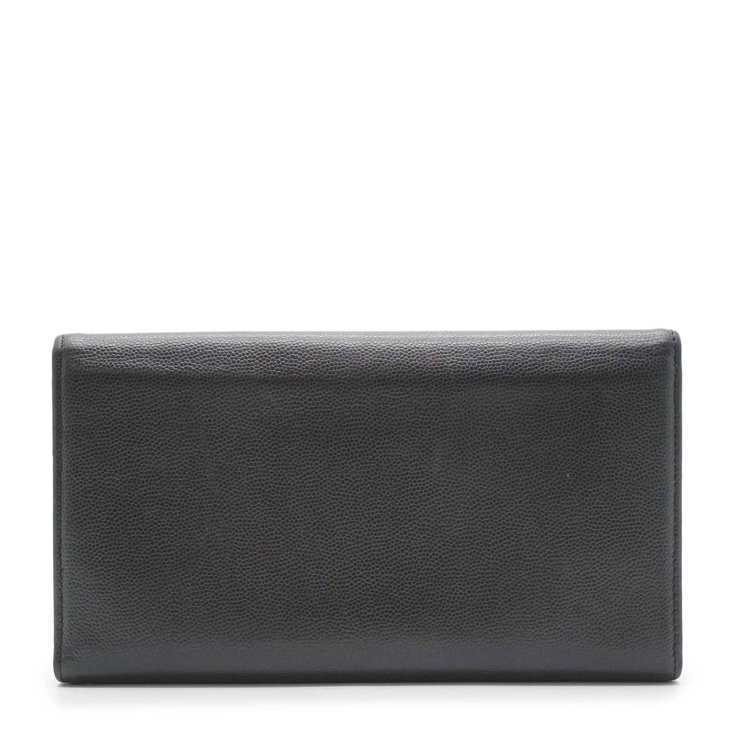 Metallic CC Logo Bi-fold Long Wallet