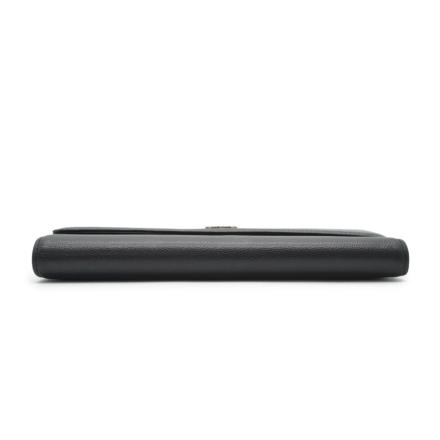 Metallic CC Logo Bi-fold Long Wallet