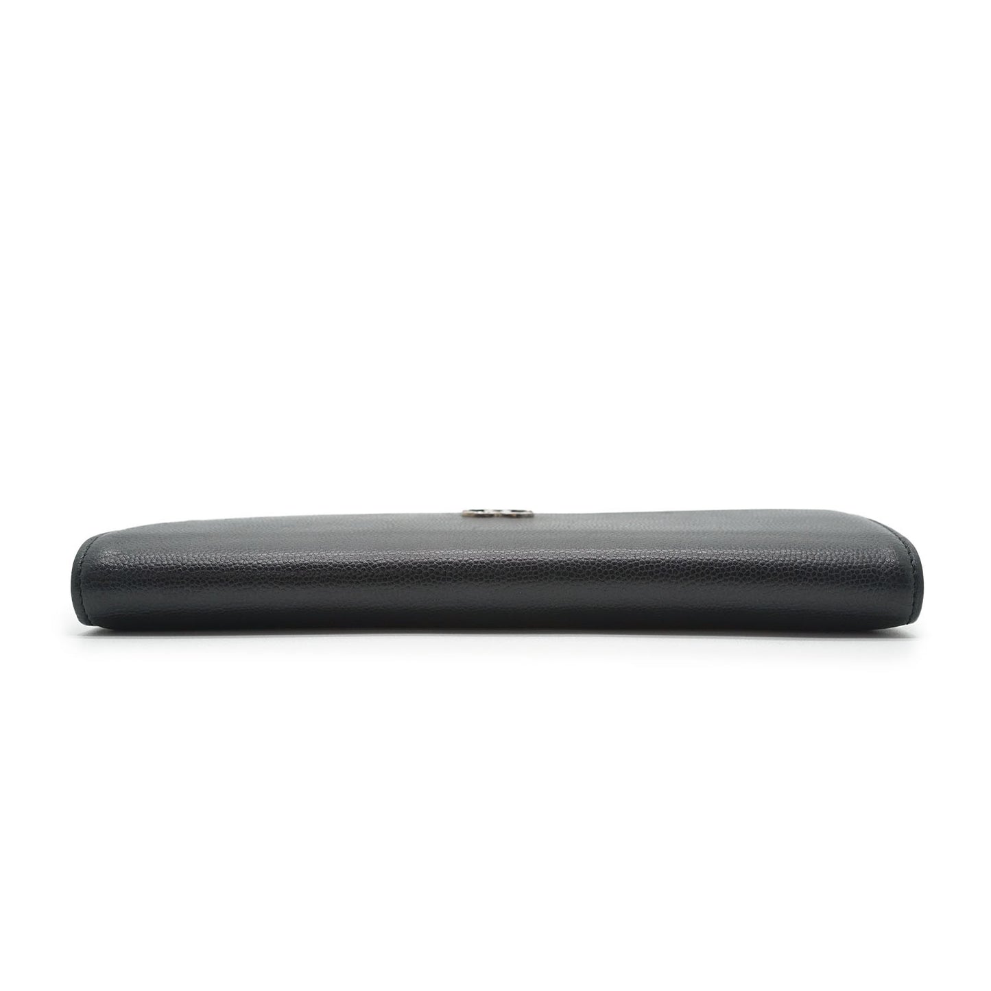 Metallic CC Logo Bi-fold Long Wallet
