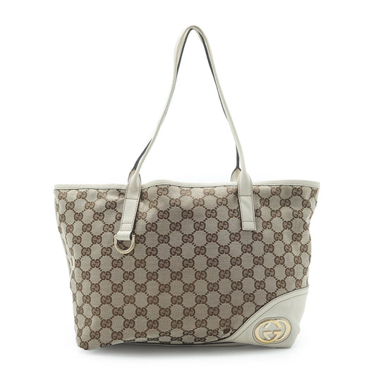GG Canvas Interlocking GG Tote