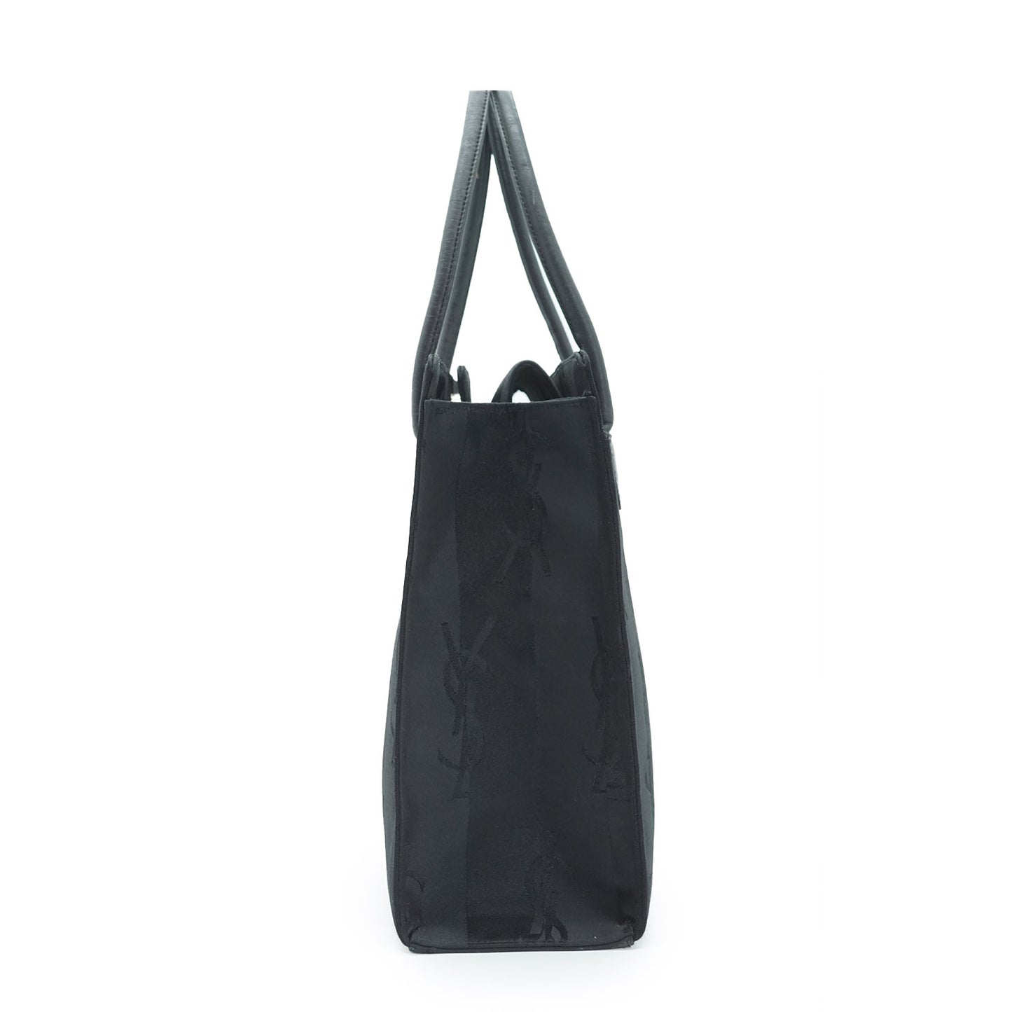 YSL Logo Vertical Stripes Top Handle Bag