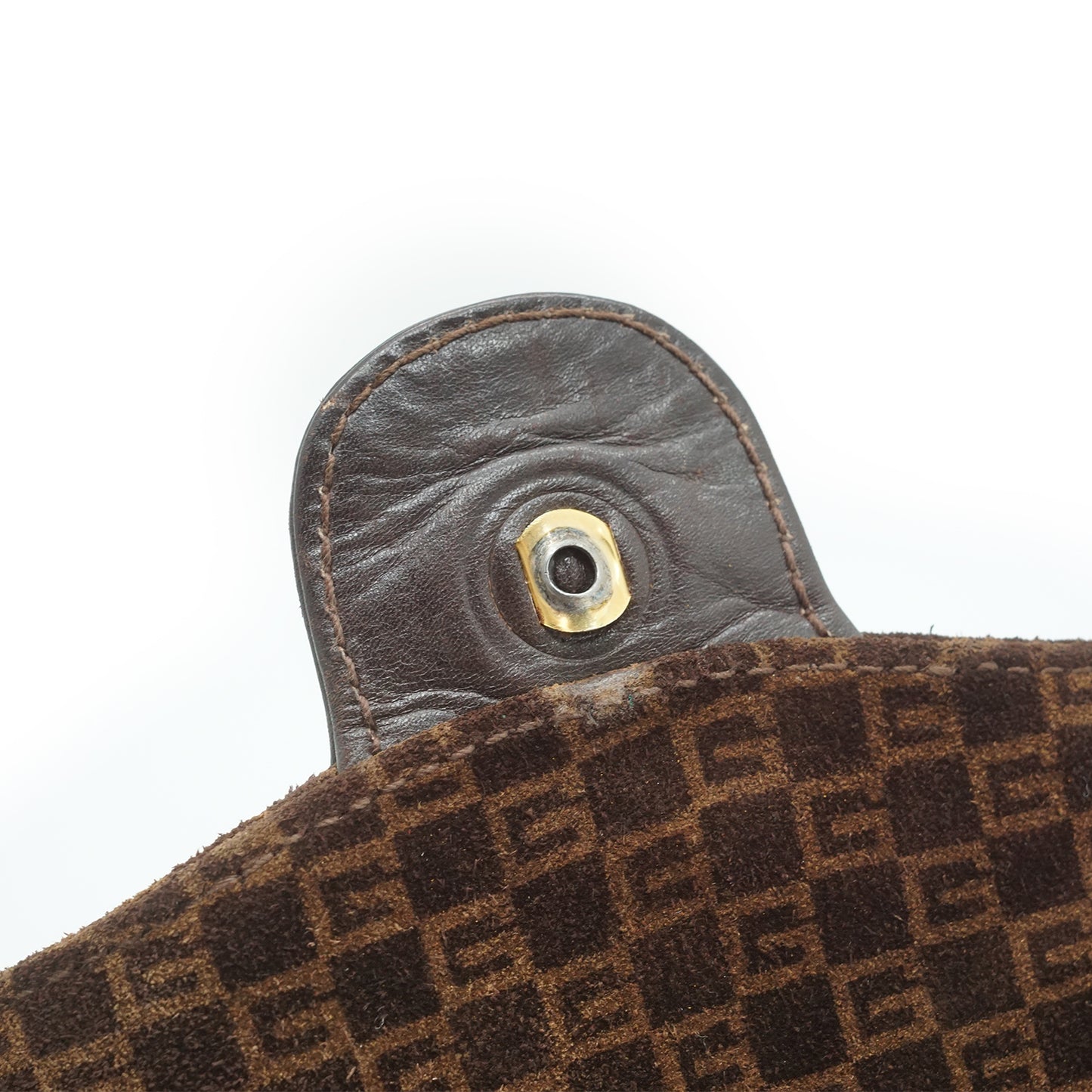 GG Suede Vintage Box Shoulder Bag