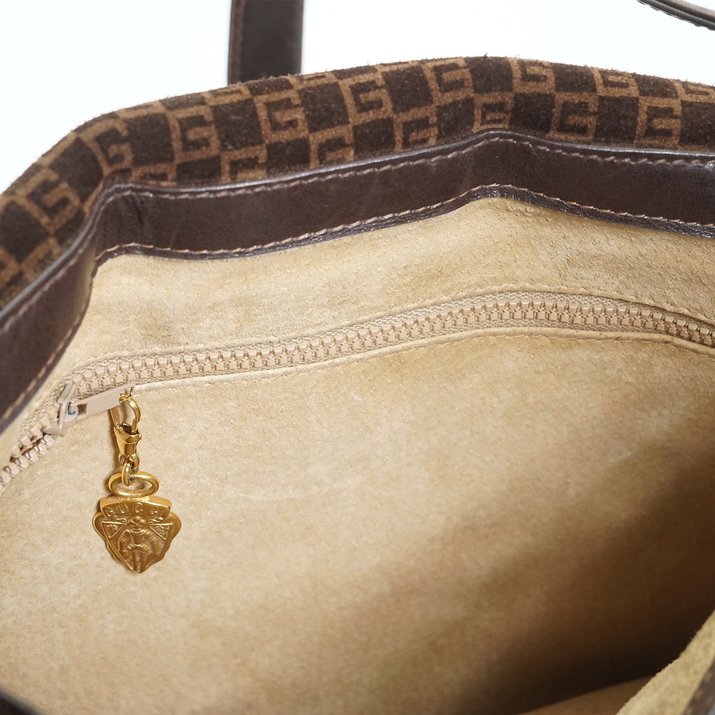 GG Suede Vintage Box Shoulder Bag