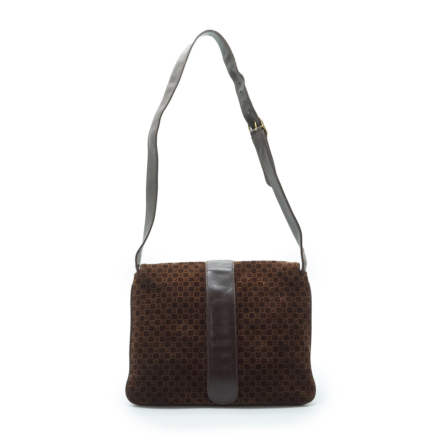 GG Suede Vintage Box Shoulder Bag