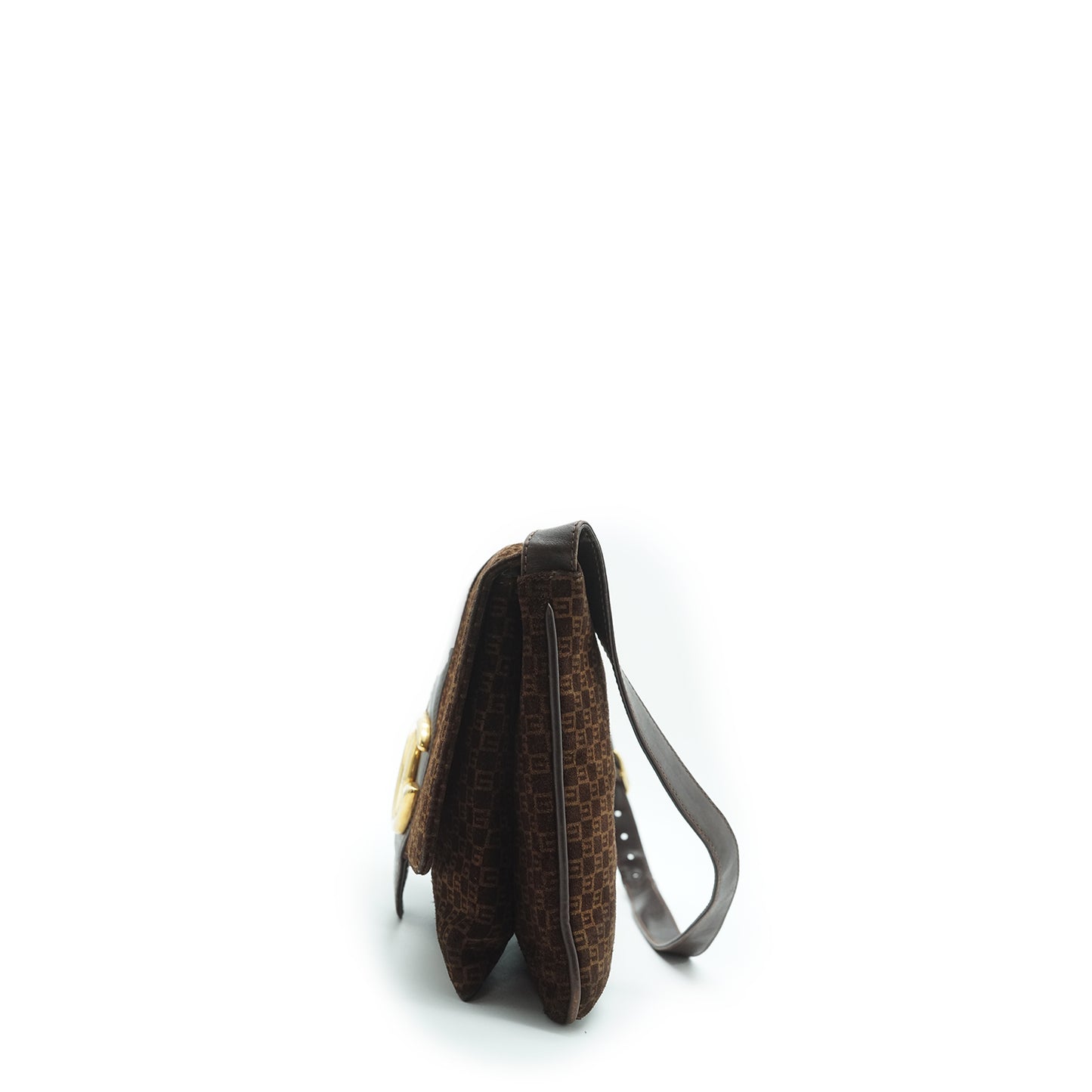 GG Suede Vintage Box Shoulder Bag