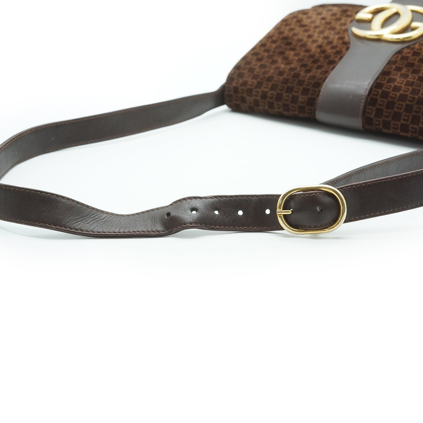 GG Suede Vintage Box Shoulder Bag