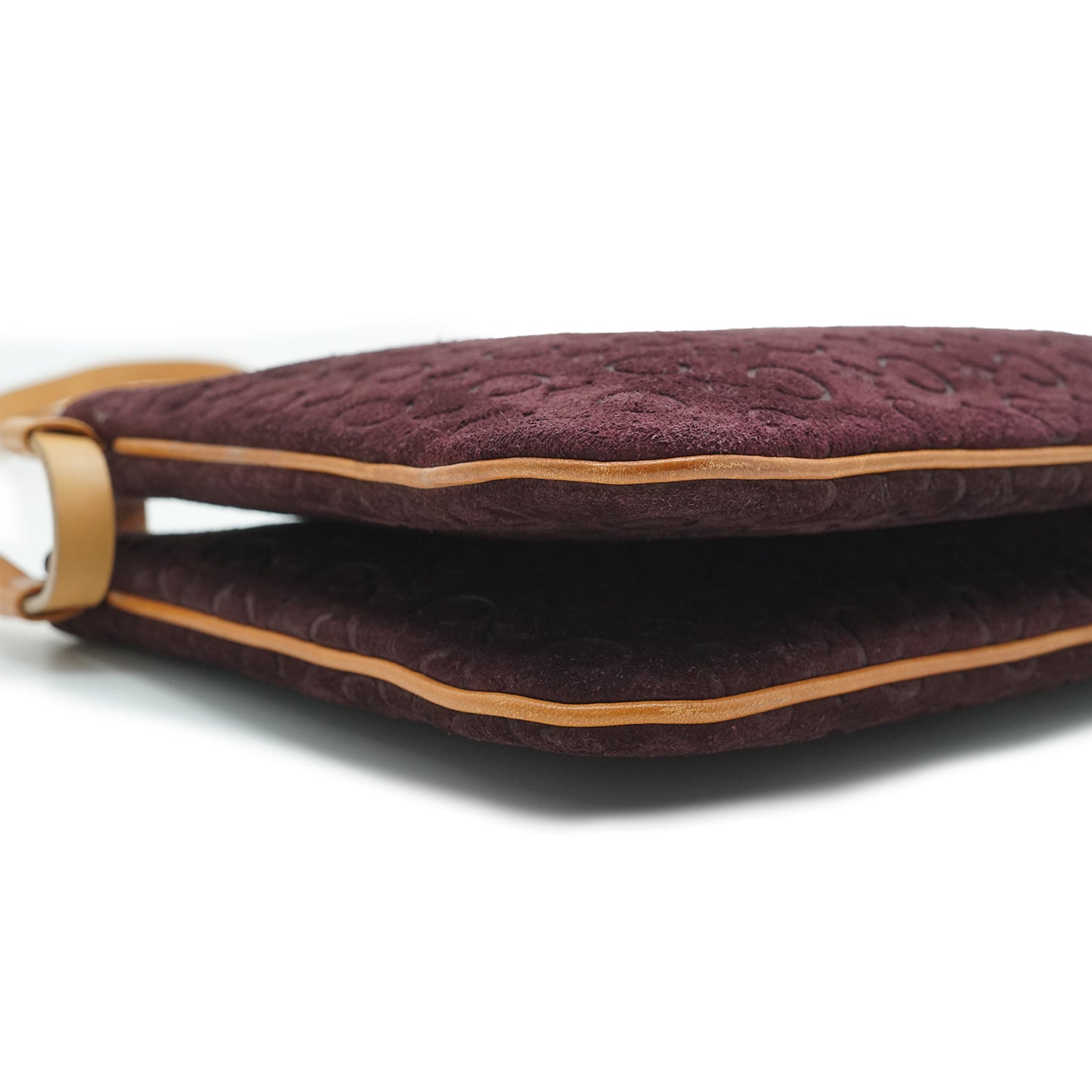 C Macadam Suede Duo Shoulder Pochette