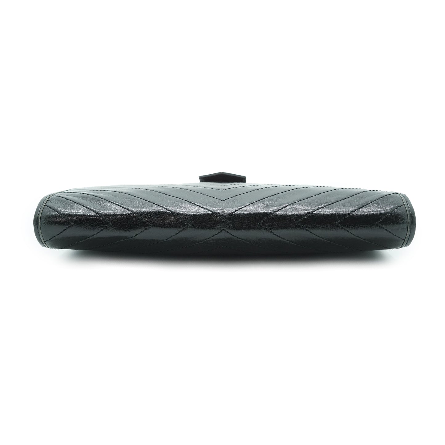 YSL Quilted Embossed Leather Clutch