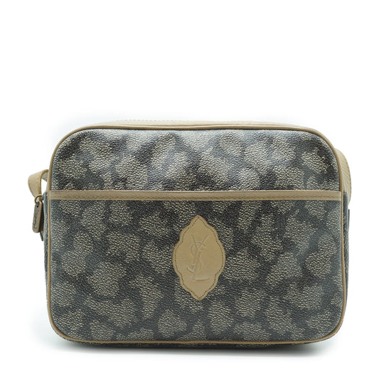 Vintage YSL Giraffe Print Messenger Bag