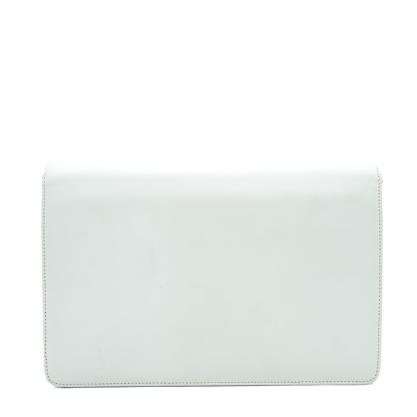 Vintage Leather Box Shoulder Bag