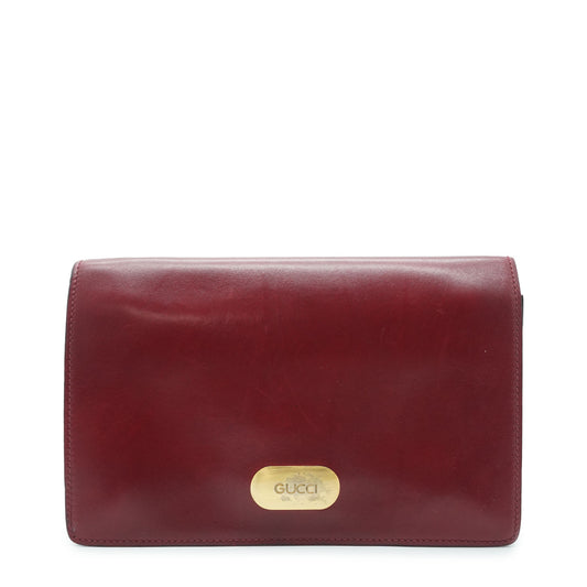 Vintage Leather Clutch Bag