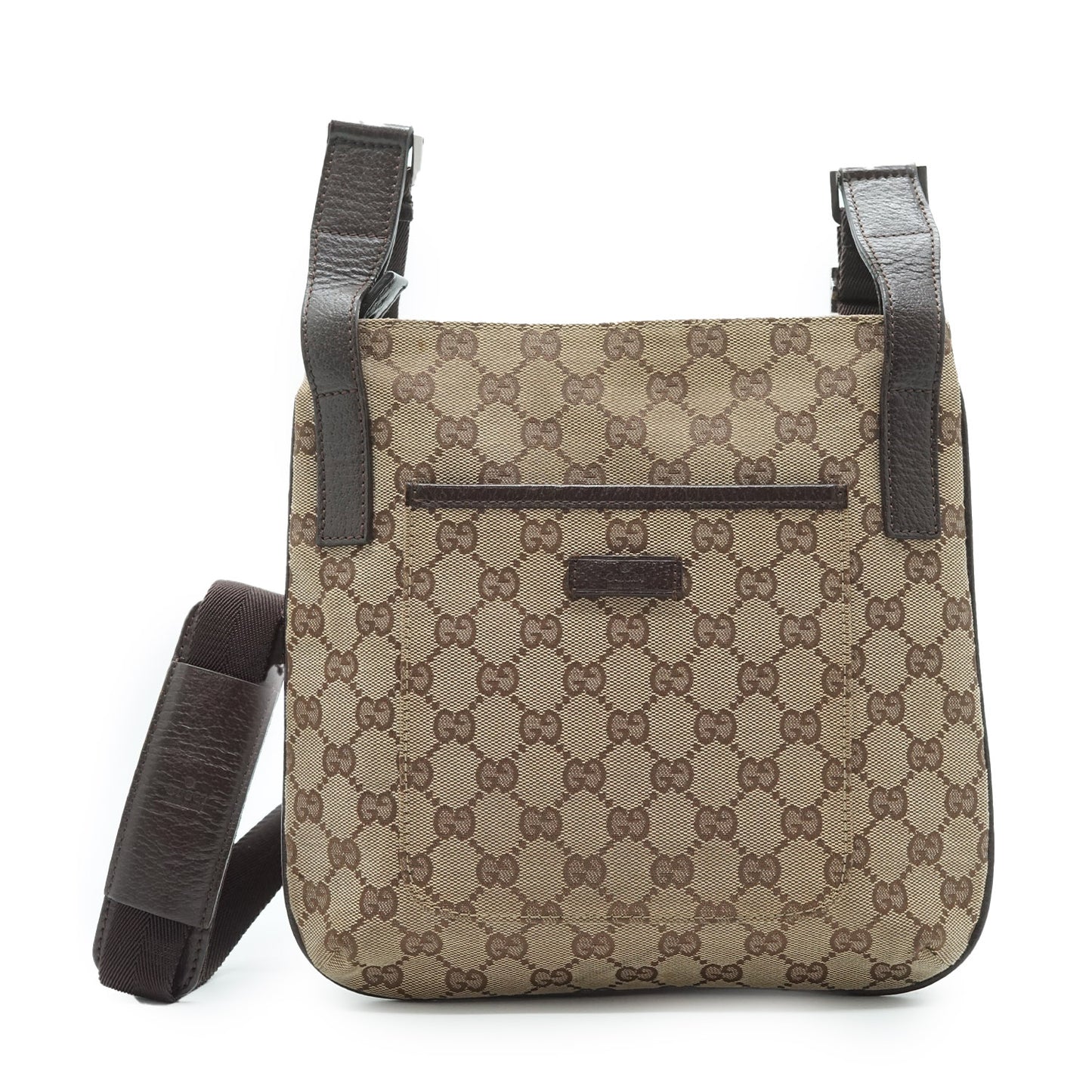 GG Canvas Front Pocket Crossbody Bag